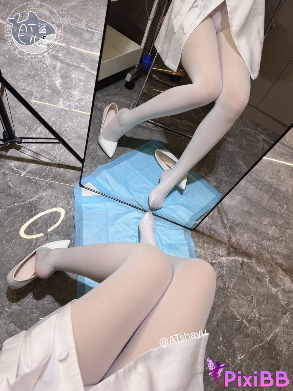 Cosplay AT Shark White Silk Nurse PixiBB.COM 094