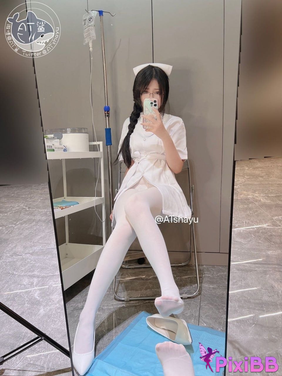 Cosplay AT Shark White Silk Nurse PixiBB.COM 120