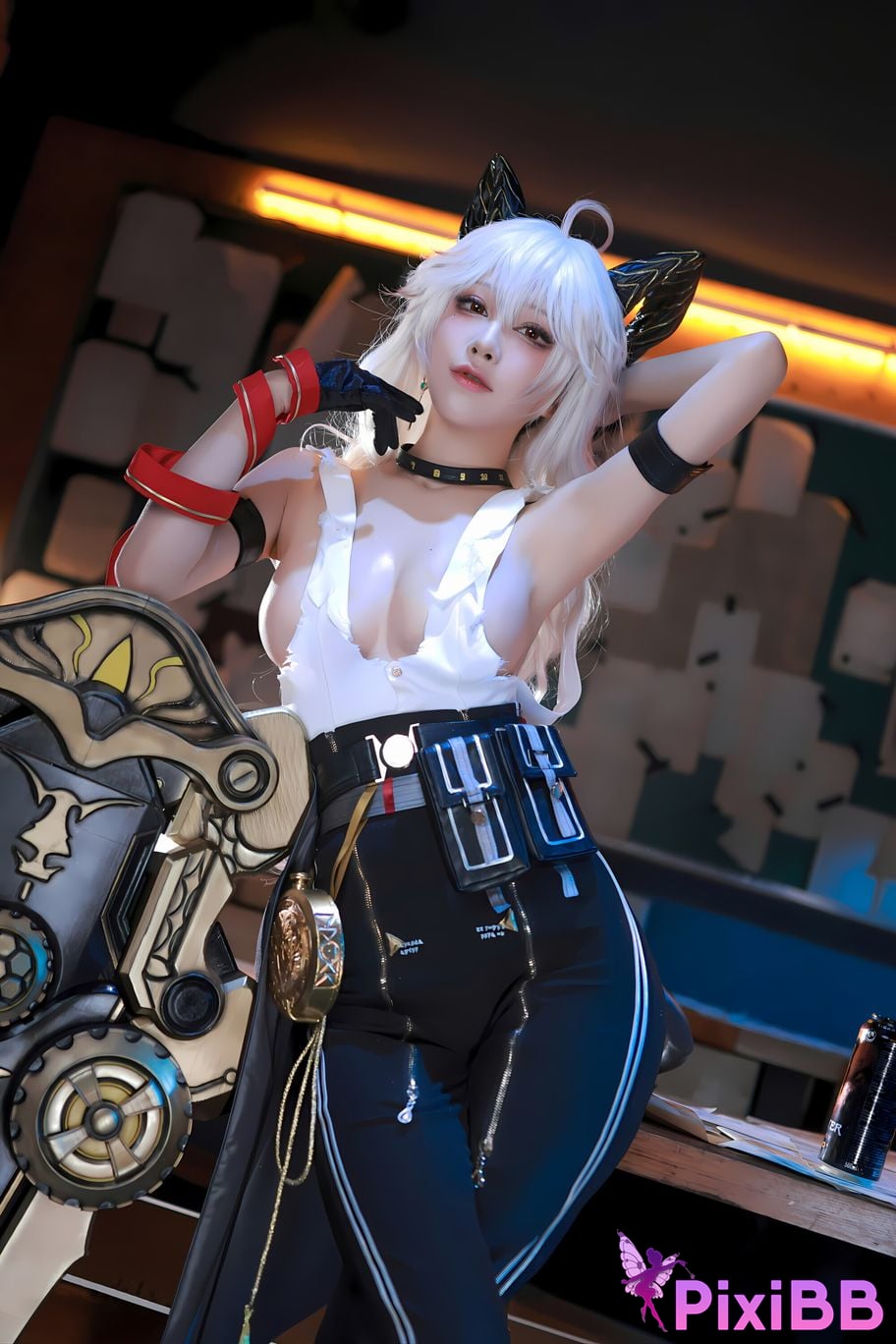 Cosplay ShuimiaoAqua Mingchao Zanni PixiBB.COM 001