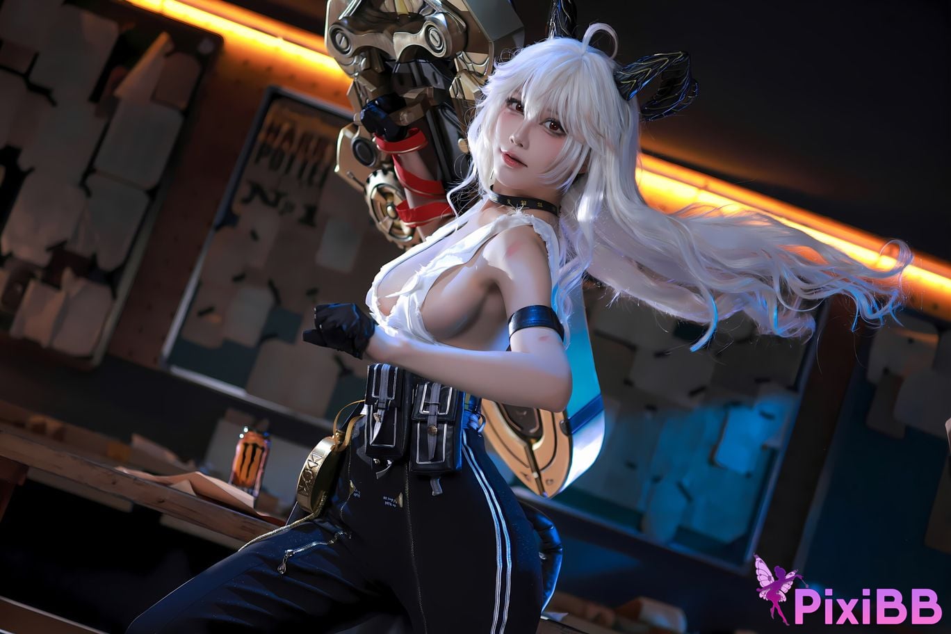 Cosplay ShuimiaoAqua Mingchao Zanni PixiBB.COM 005