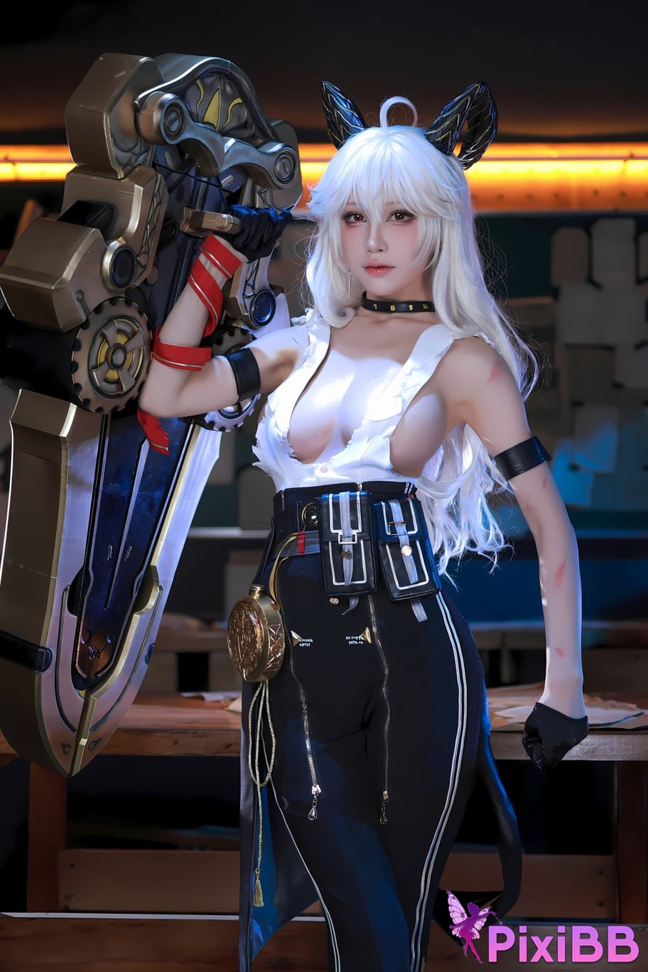 Cosplay ShuimiaoAqua Mingchao Zanni PixiBB.COM 006