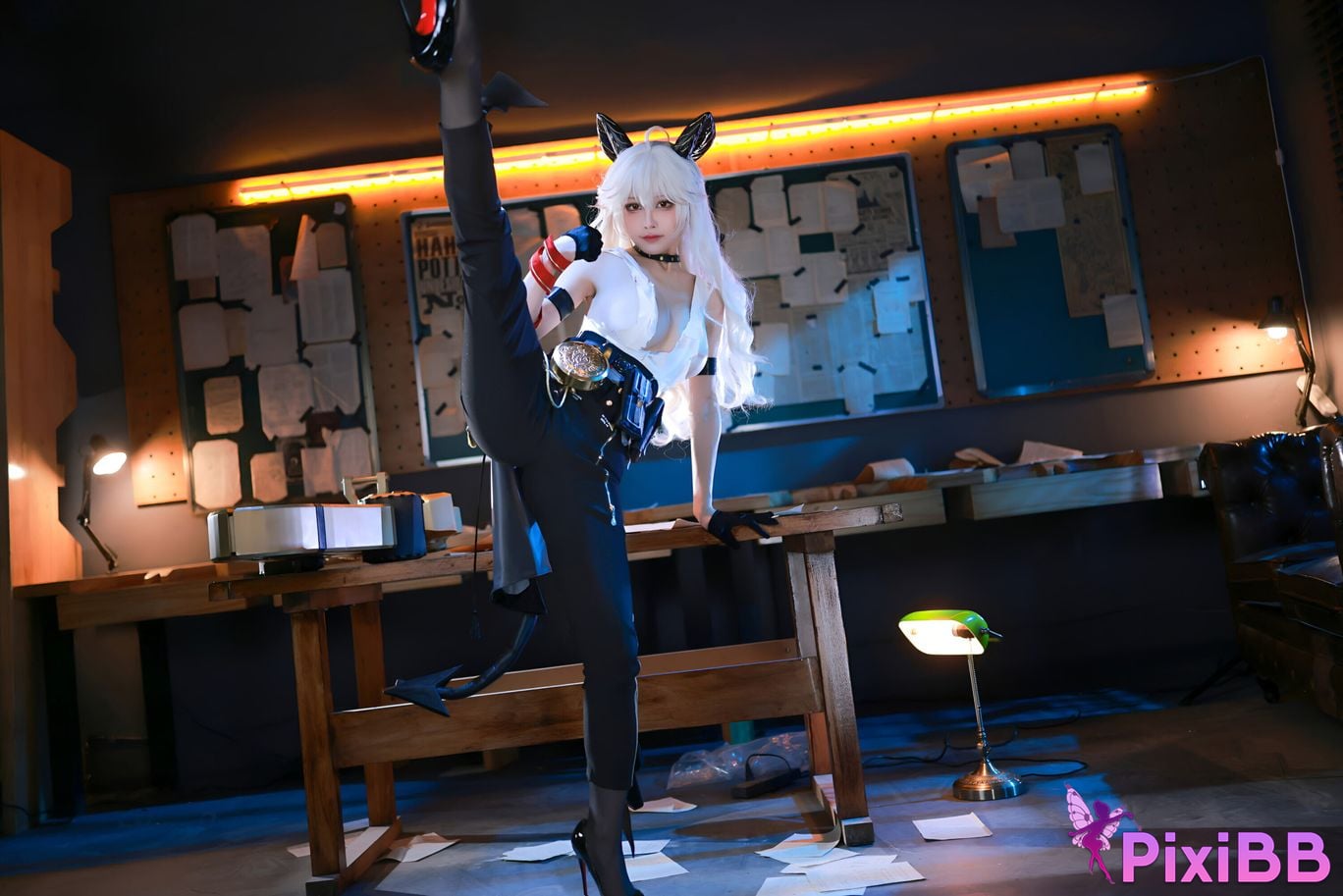 Cosplay ShuimiaoAqua Mingchao Zanni PixiBB.COM 008