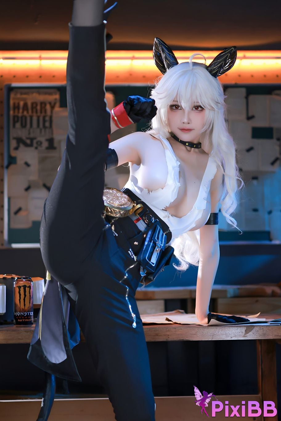 Cosplay ShuimiaoAqua Mingchao Zanni PixiBB.COM 009