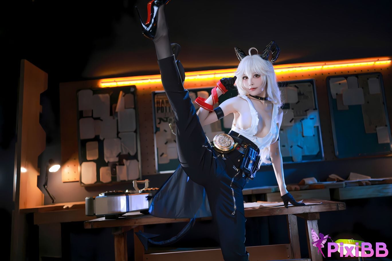 Cosplay ShuimiaoAqua Mingchao Zanni PixiBB.COM 010