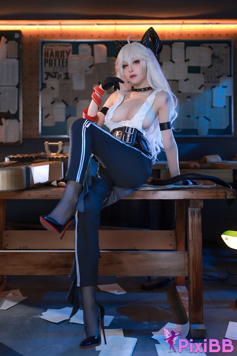 Cosplay ShuimiaoAqua Mingchao Zanni PixiBB.COM 017