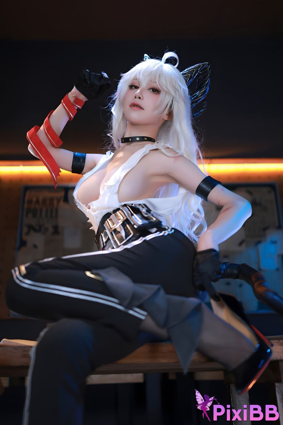 Cosplay ShuimiaoAqua Mingchao Zanni PixiBB.COM 022