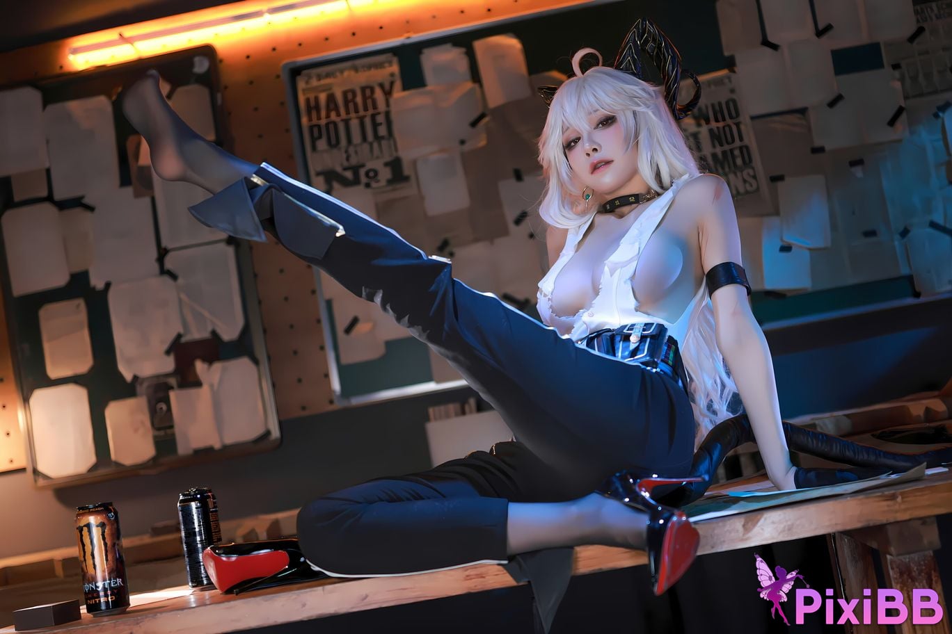 Cosplay ShuimiaoAqua Mingchao Zanni PixiBB.COM 027