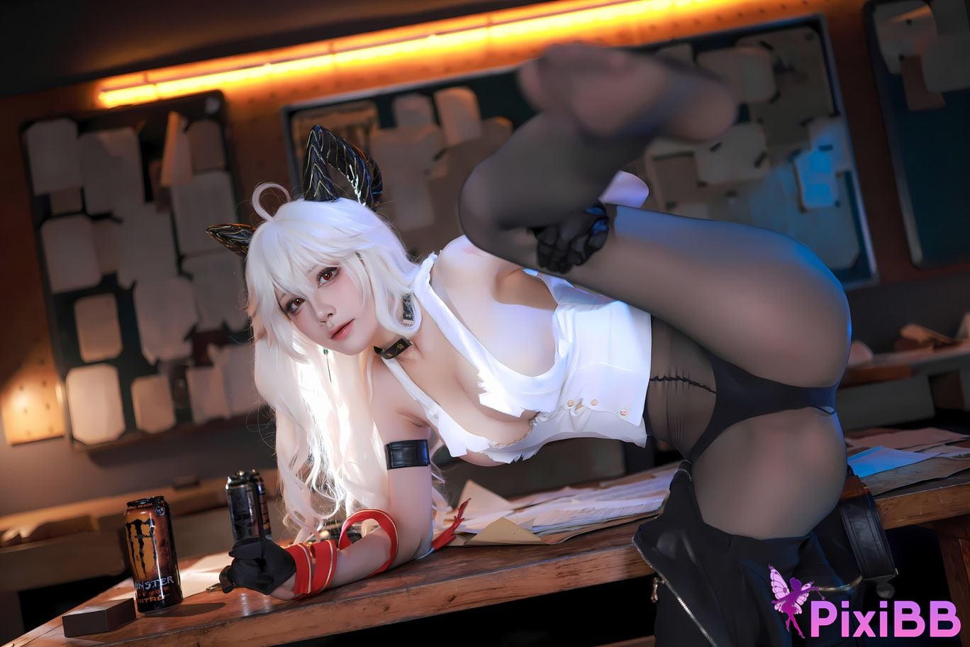 Cosplay ShuimiaoAqua Mingchao Zanni PixiBB.COM 032