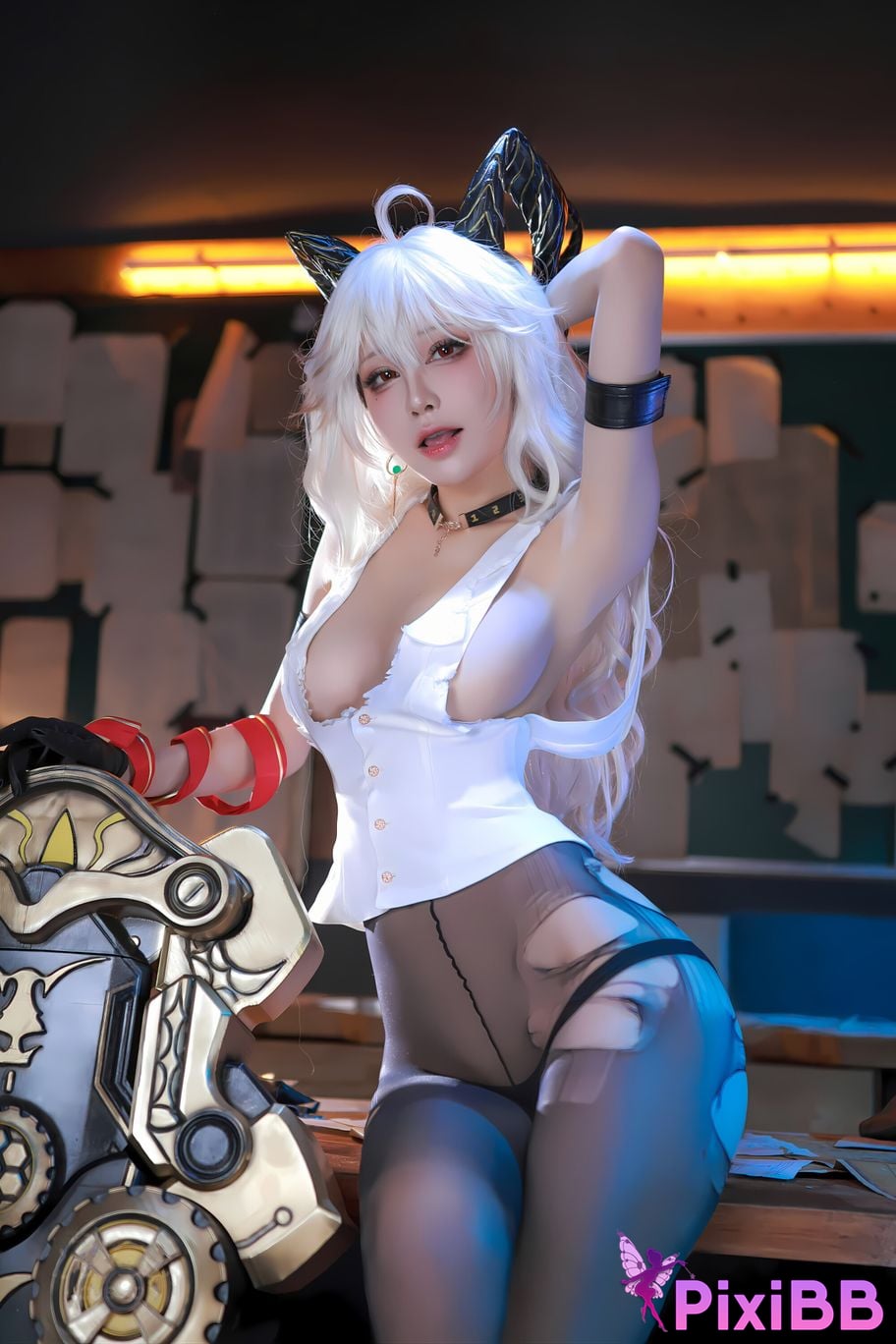 Cosplay ShuimiaoAqua Mingchao Zanni PixiBB.COM 042