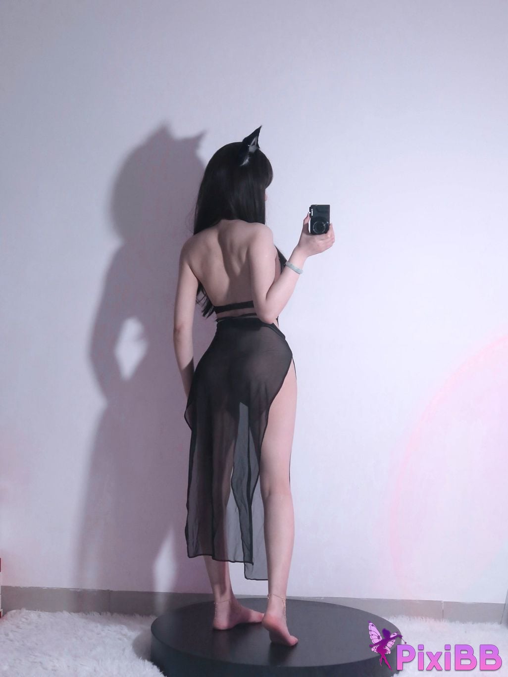 Cosplay Takahashi Chirin The latest three sets of Magic Dragon Black Jacket Gauze Hollow Fun PixiBB.COM 021