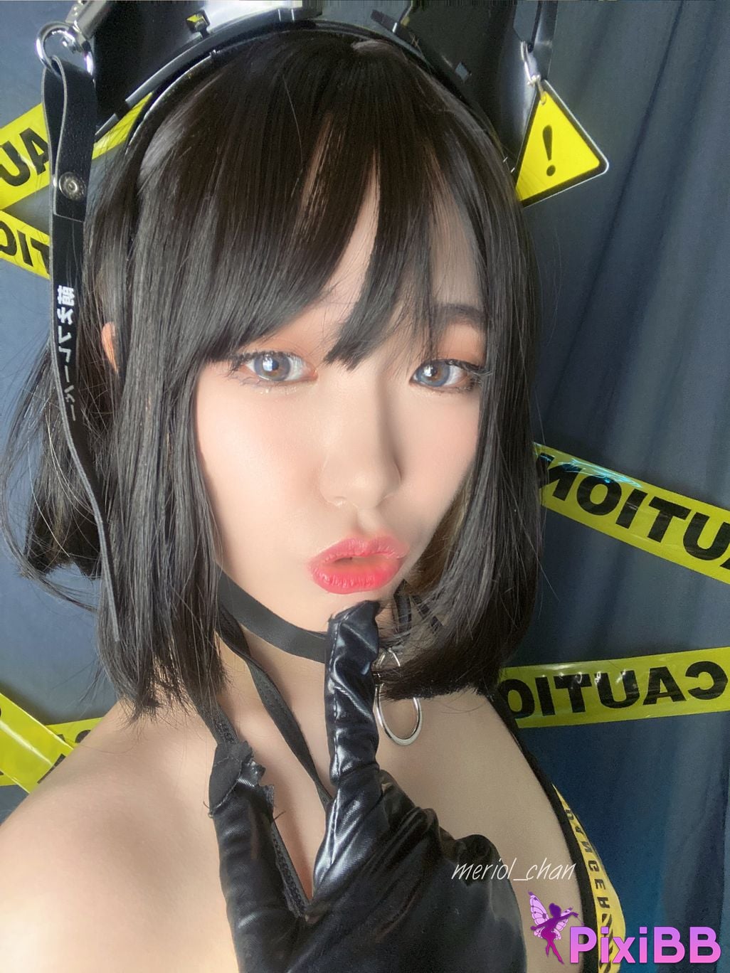 Cosplay Meriol Chan Black Cat PixiBB.COM 050