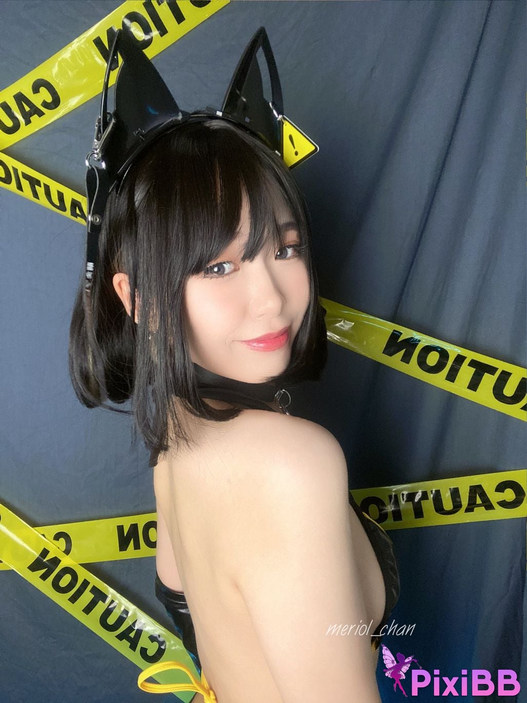 Cosplay Meriol Chan Black Cat PixiBB.COM 051