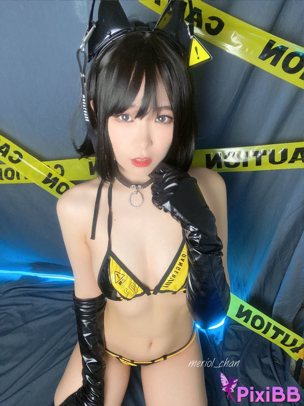 Cosplay Meriol Chan Black Cat PixiBB.COM 054