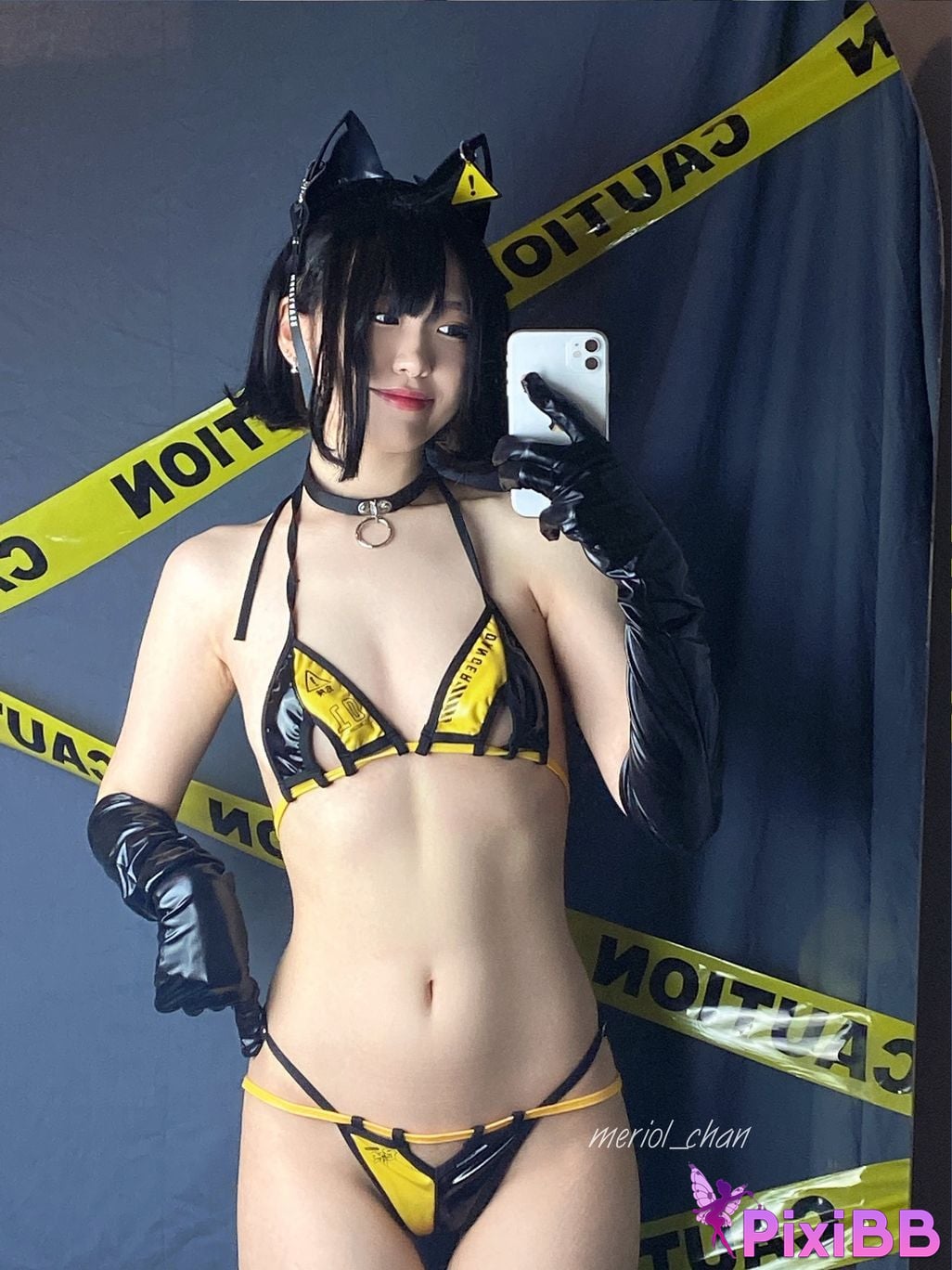 Cosplay Meriol Chan Black Cat PixiBB.COM 058