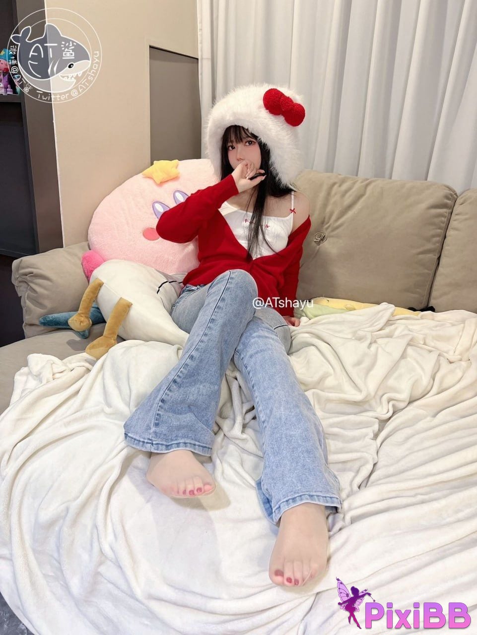 Cosplay AT Shark Christmas Girlfriend PixiBB.COM 003