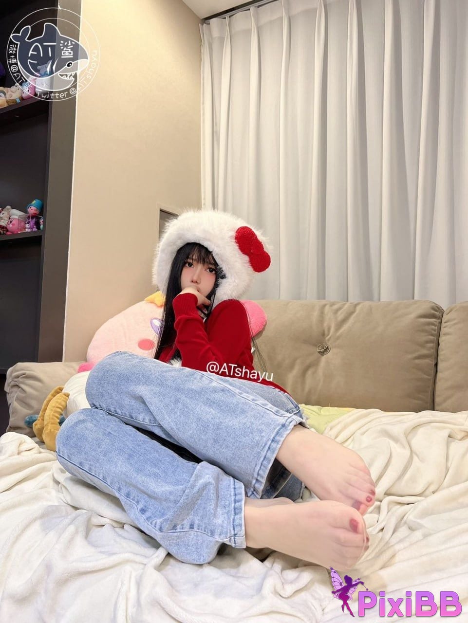 Cosplay AT Shark Christmas Girlfriend PixiBB.COM 004