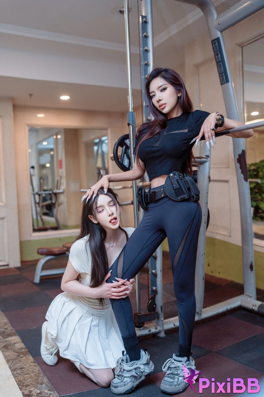 XR Uncensored Li Sha Lisa R18 Xiuren model exposed in the gym PixiBB.COM 024