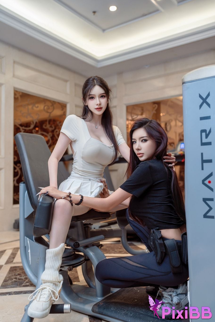 XR Uncensored Li Sha Lisa R18 Xiuren model exposed in the gym PixiBB.COM 035