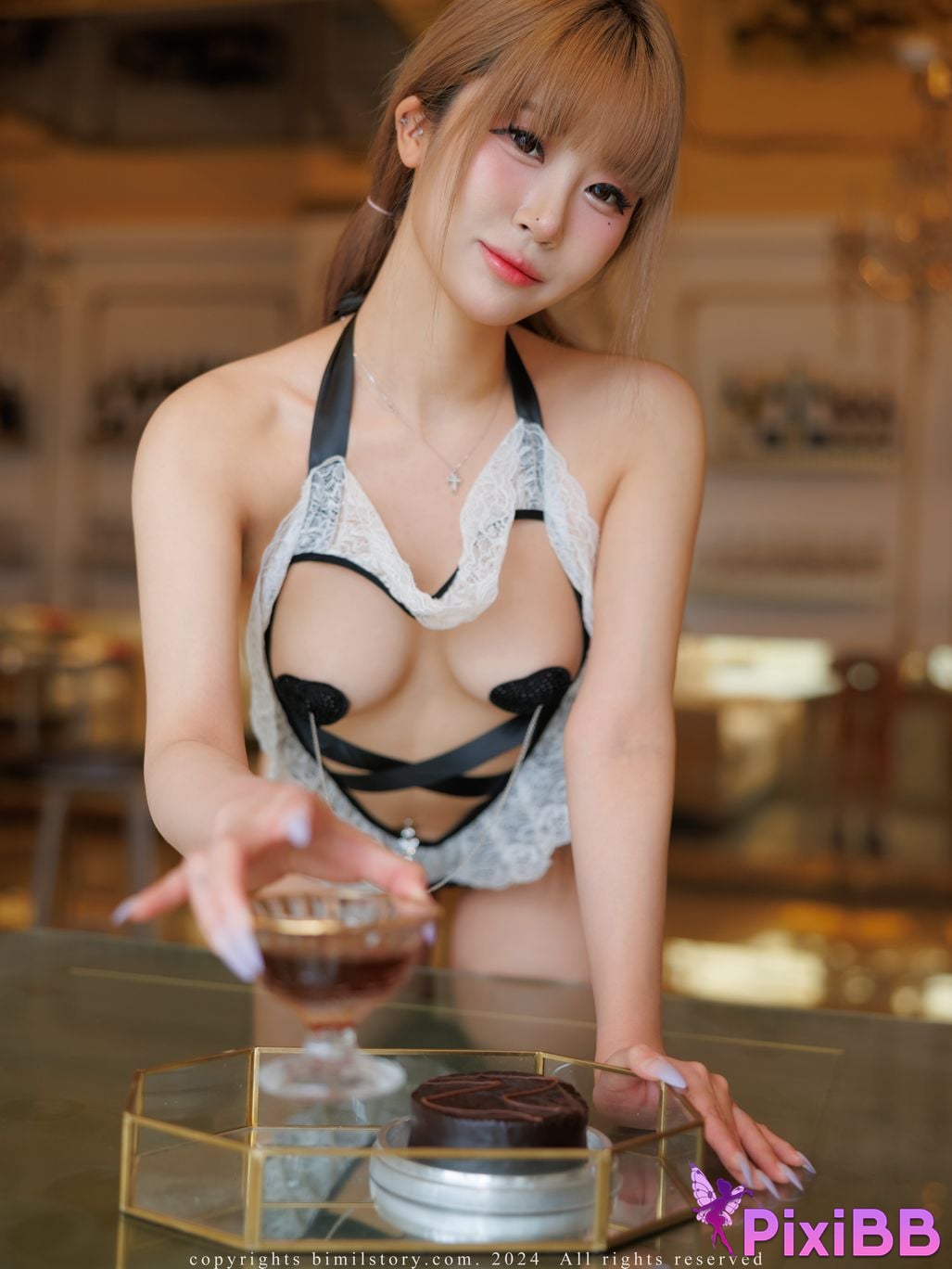 Bimilstory Bomi Vol.50 Royal Club Maid PixiBB.COM 048