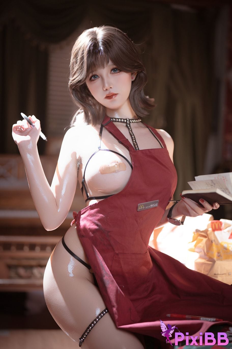 Cosplay Ah Hung kaOri The Secret under the Apron PixiBB.COM 002