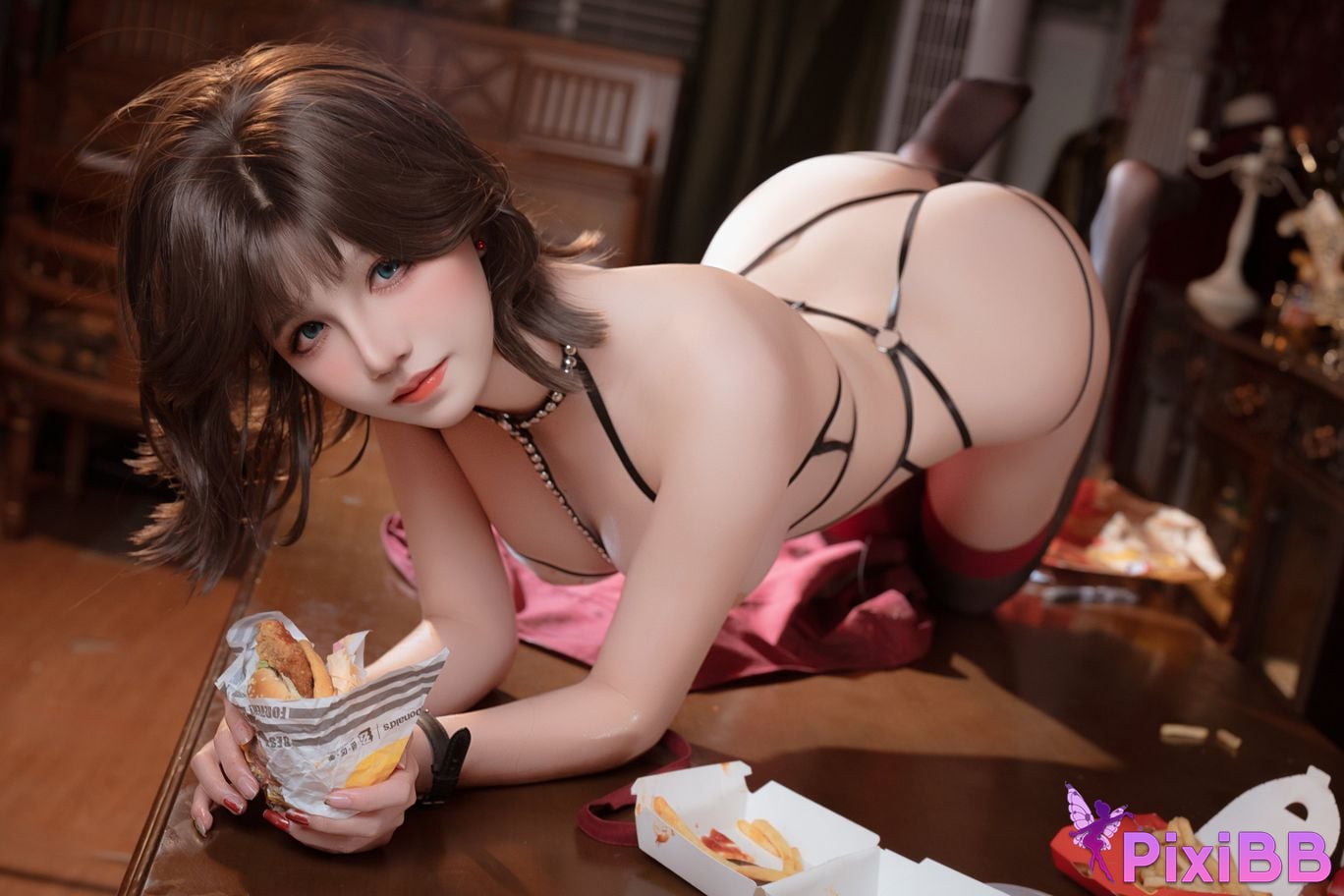 Cosplay Ah Hung kaOri The Secret under the Apron PixiBB.COM 097