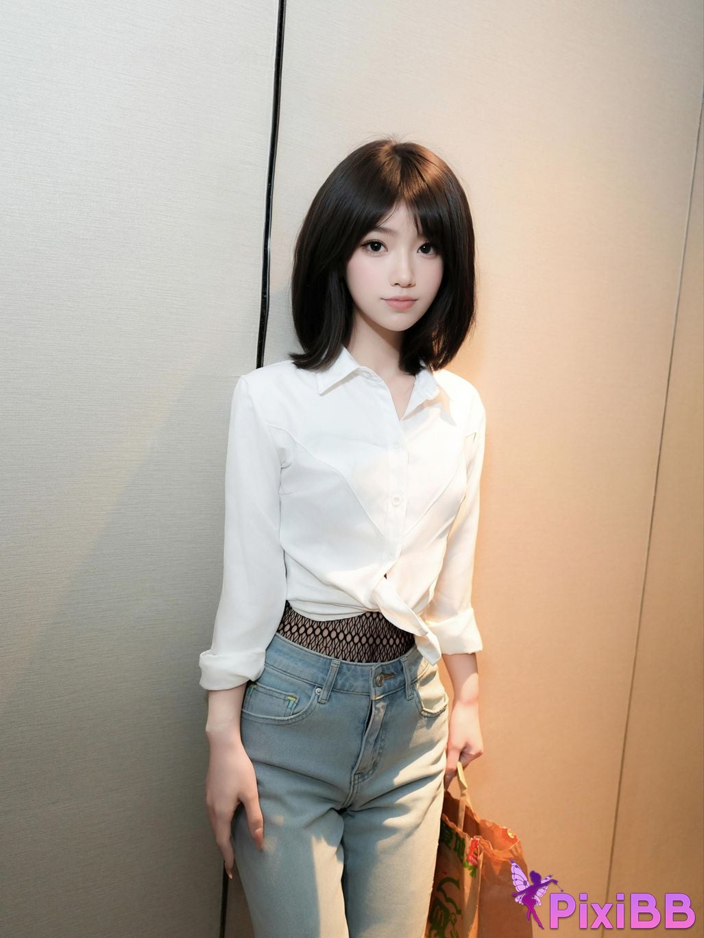 XR Uncensored Juice R18 Xiuren Model Currys Black Lace Mesh Socks PixiBB.COM 012