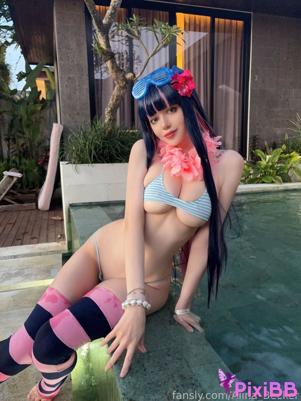 Alina Becker Stocking Bikini PixiBB.COM