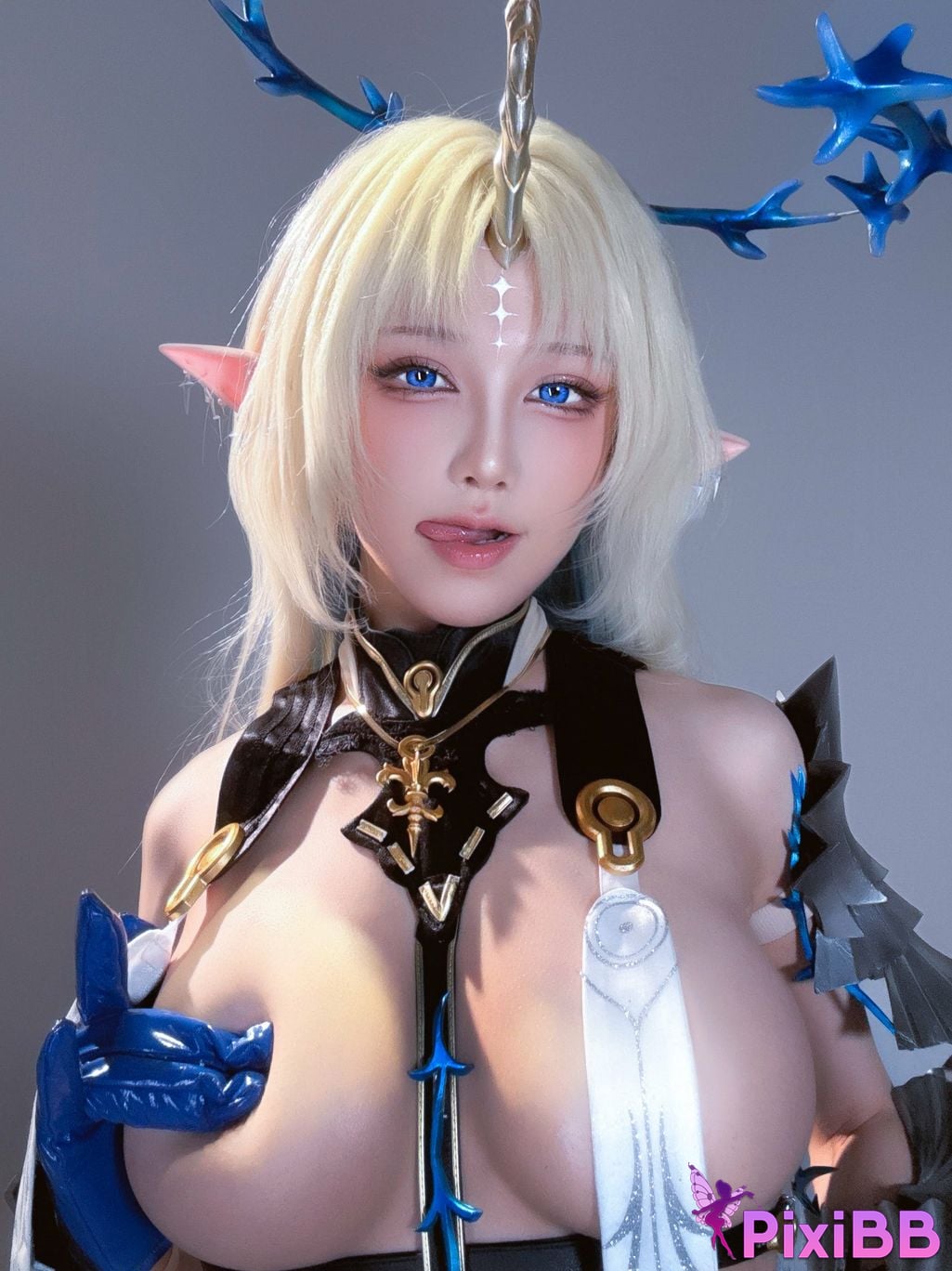 Cosplay Shui Miao Aqua Xiadie Fuludlis Selfie PixiBB.COM 032