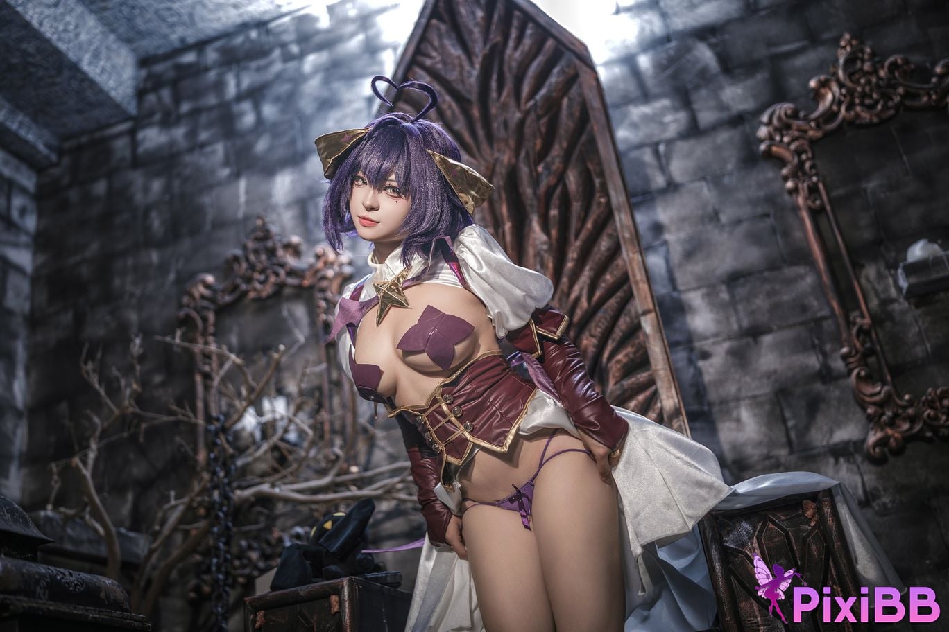 Cosplayer Kowa Amazake Chia Orange Wind Longing to Become a Magical Girl Maitina Hiiragi Donikoris PixiBB.COM 011