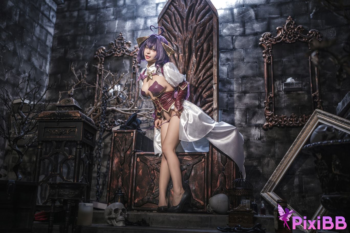 Cosplayer Kowa Amazake Chia Orange Wind Longing to Become a Magical Girl Maitina Hiiragi Donikoris PixiBB.COM 012