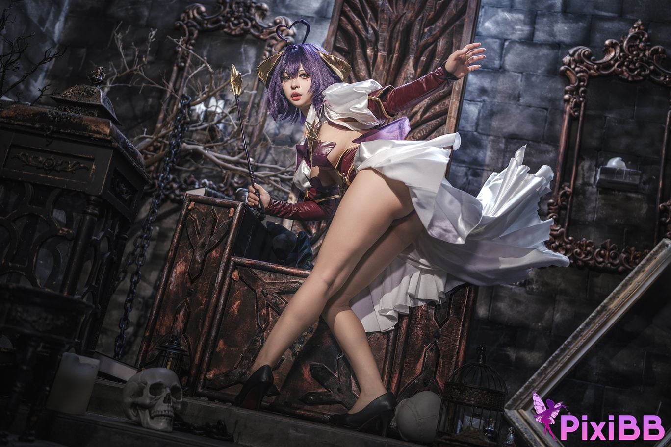 Cosplayer Kowa Amazake Chia Orange Wind Longing to Become a Magical Girl Maitina Hiiragi Donikoris PixiBB.COM 013