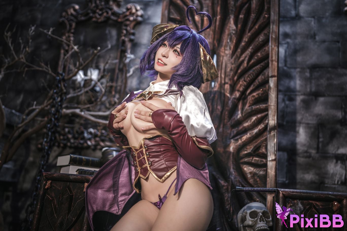 Cosplayer Kowa Amazake Chia Orange Wind Longing to Become a Magical Girl Maitina Hiiragi Donikoris PixiBB.COM 014