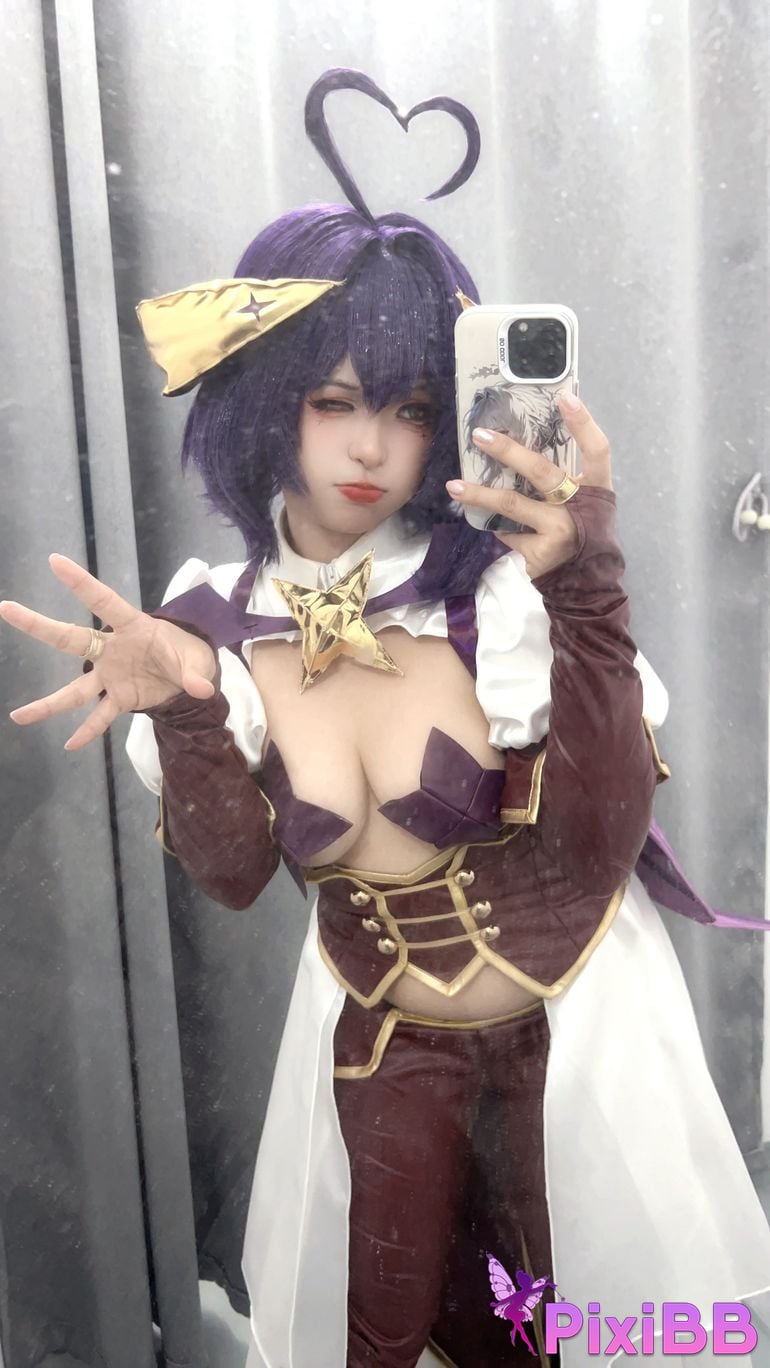 Cosplayer Kowa Amazake Chia Orange Wind Longing to Become a Magical Girl Maitina Hiiragi Donikoris PixiBB.COM 033