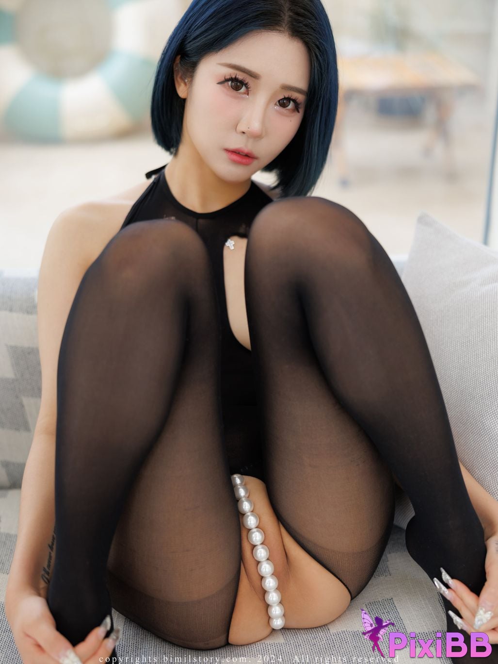 Bimilstory Bomi Vol.52 Fullbody Stockings With Open Bottoms PixiBB.COM 053