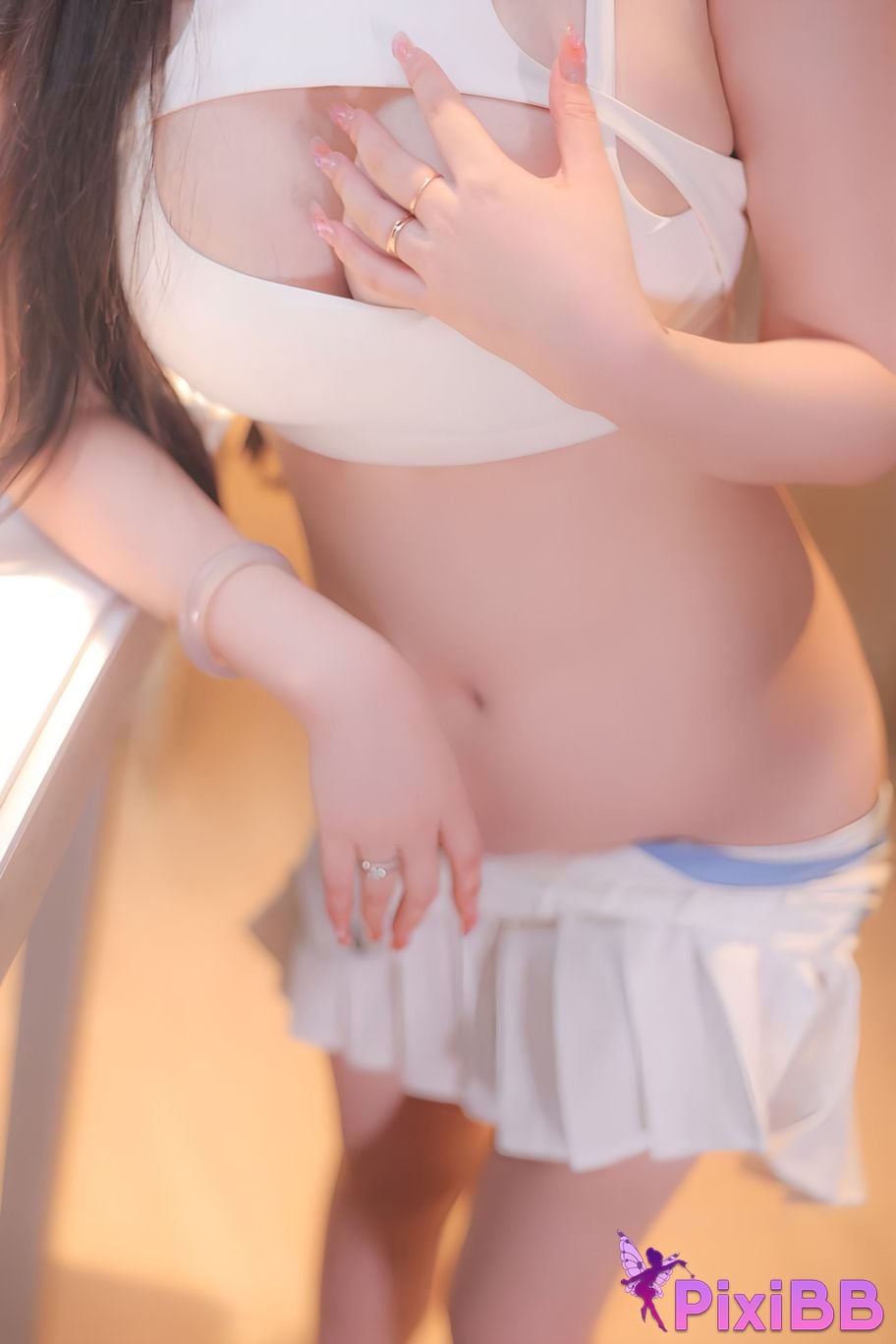 XR Uncensored Cream cat R18 showman.com model Cheerleading baby PixiBB.COM 028