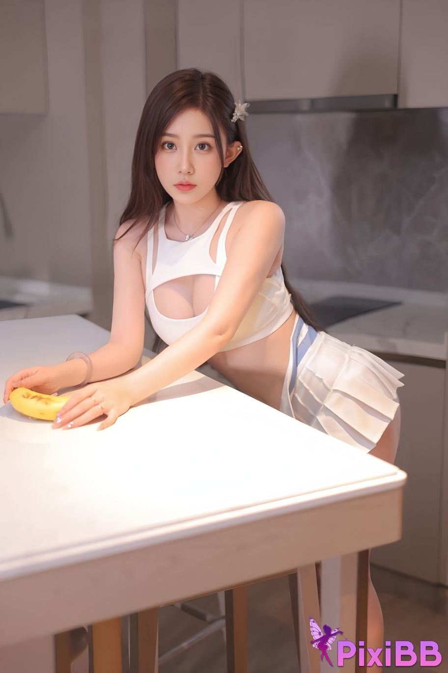 XR Uncensored Cream cat R18 showman.com model Cheerleading baby PixiBB.COM 090