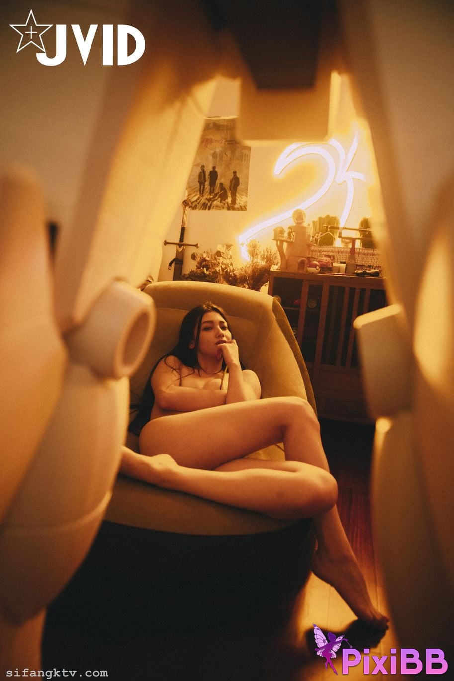 JVID Summer light Shou Ben Shang Kong Xie Zhen Yu Wang Zhi Nu Desire s slave or slut PixiBB.COM 032