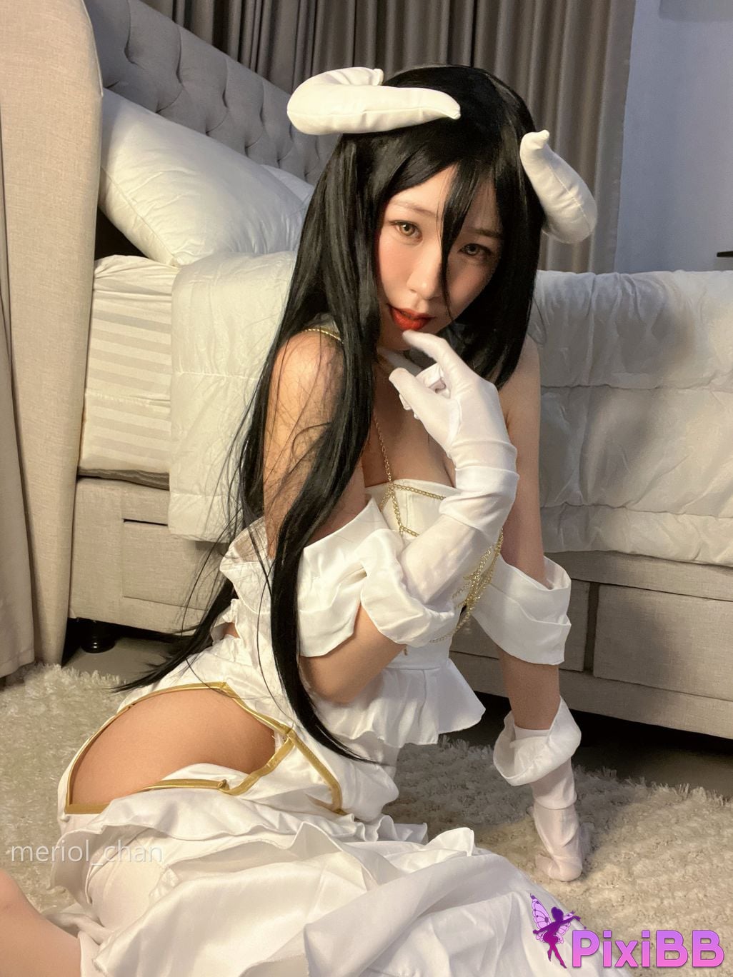 Coser Meriol Chan Albedo Cosplay Overlord PixiBB.COM 002