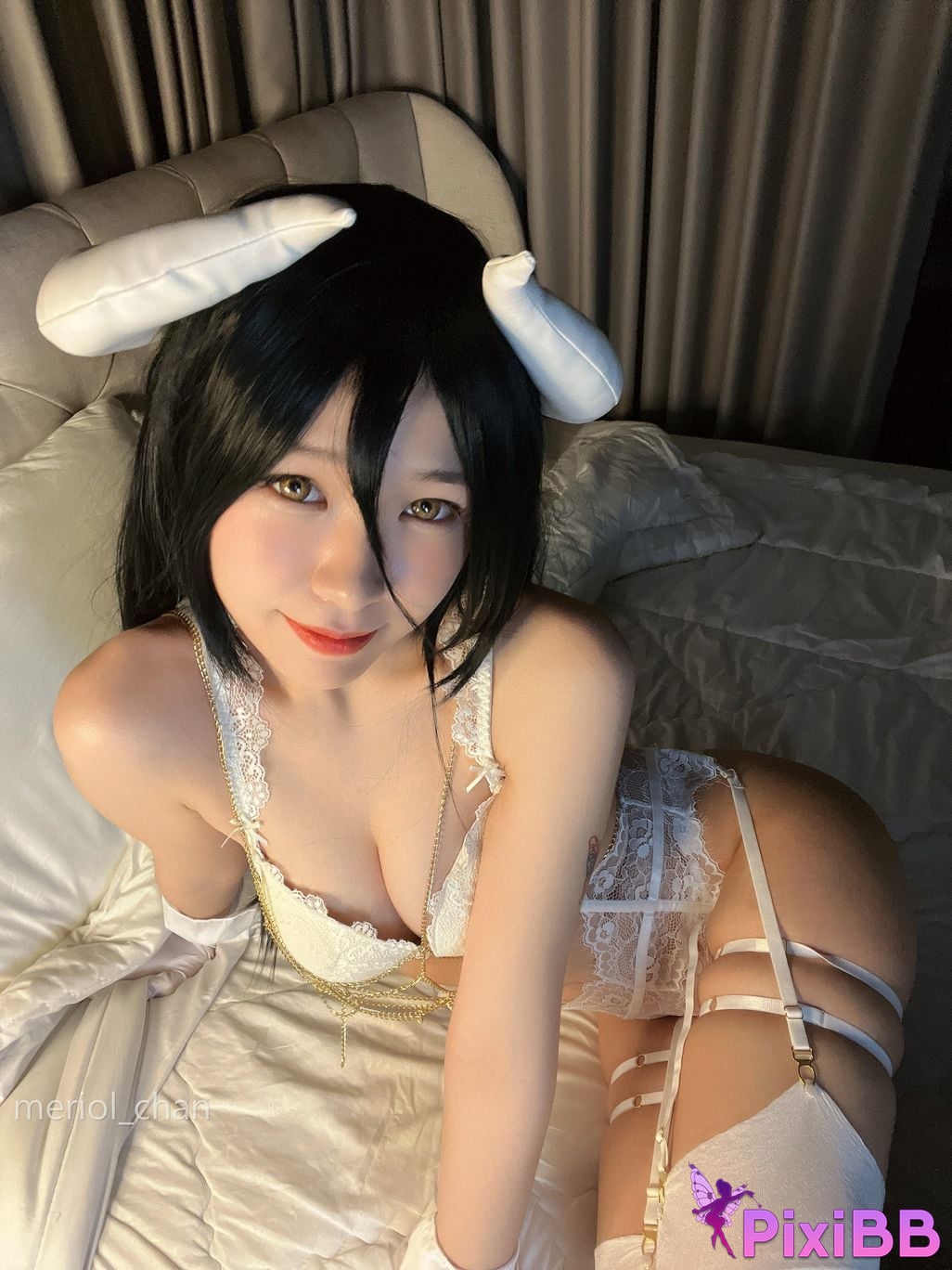 Coser Meriol Chan Albedo Cosplay Overlord PixiBB.COM 051