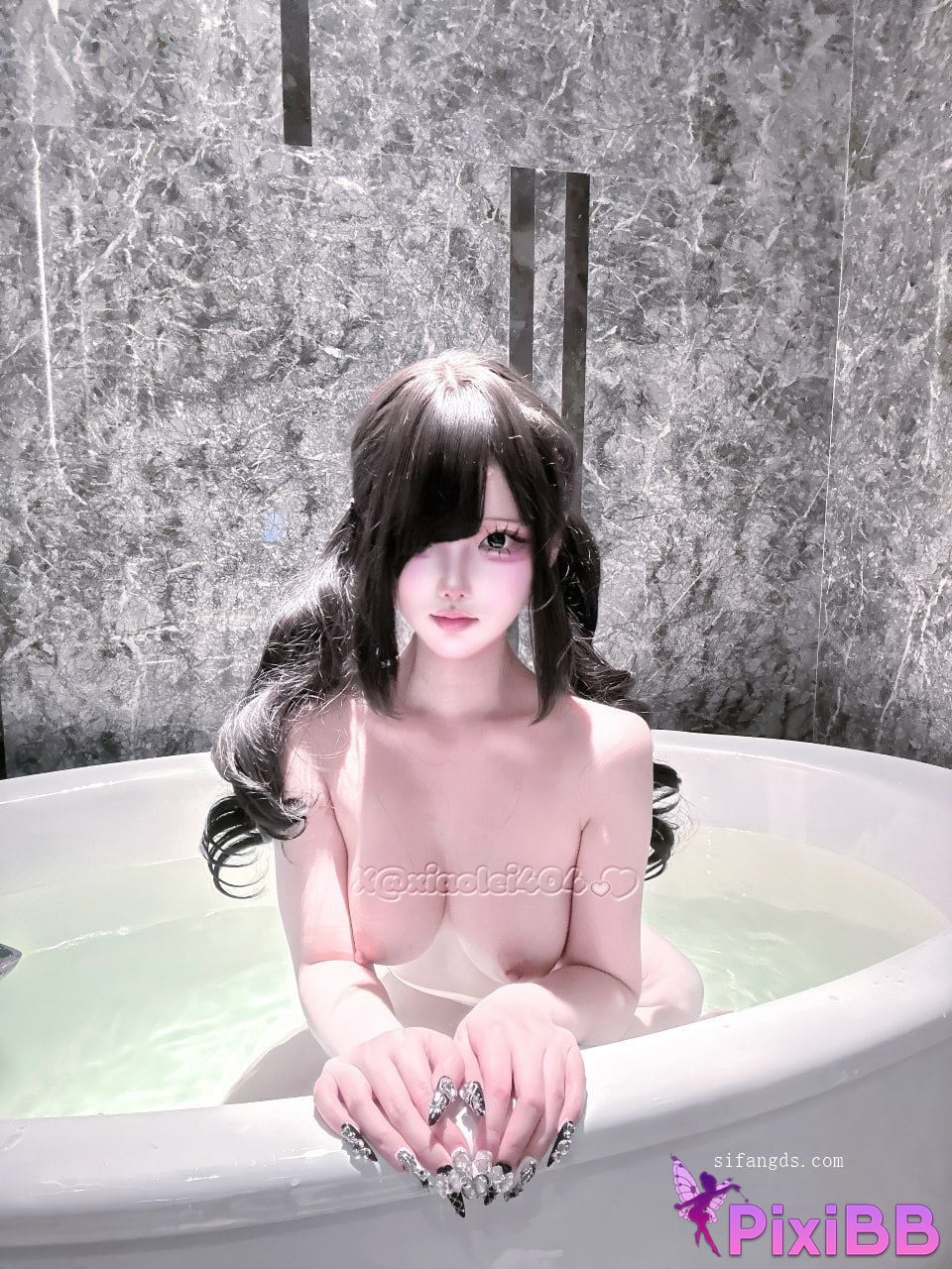 Cosplayer Sylvie 10 month latest COS Cheshire bathing PixiBB.COM 017