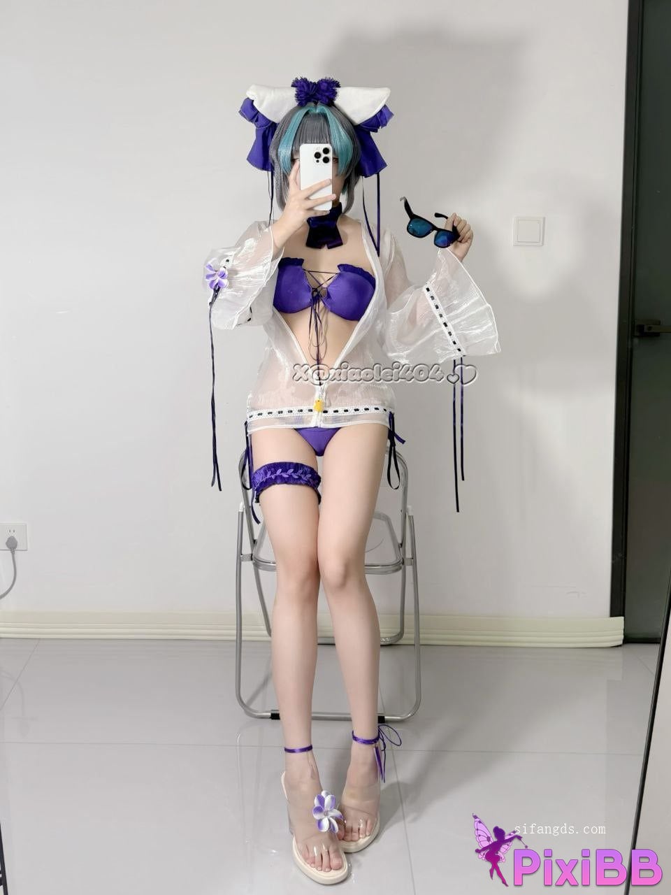 Cosplayer Sylvie 10 month latest COS Cheshire bathing PixiBB.COM 024