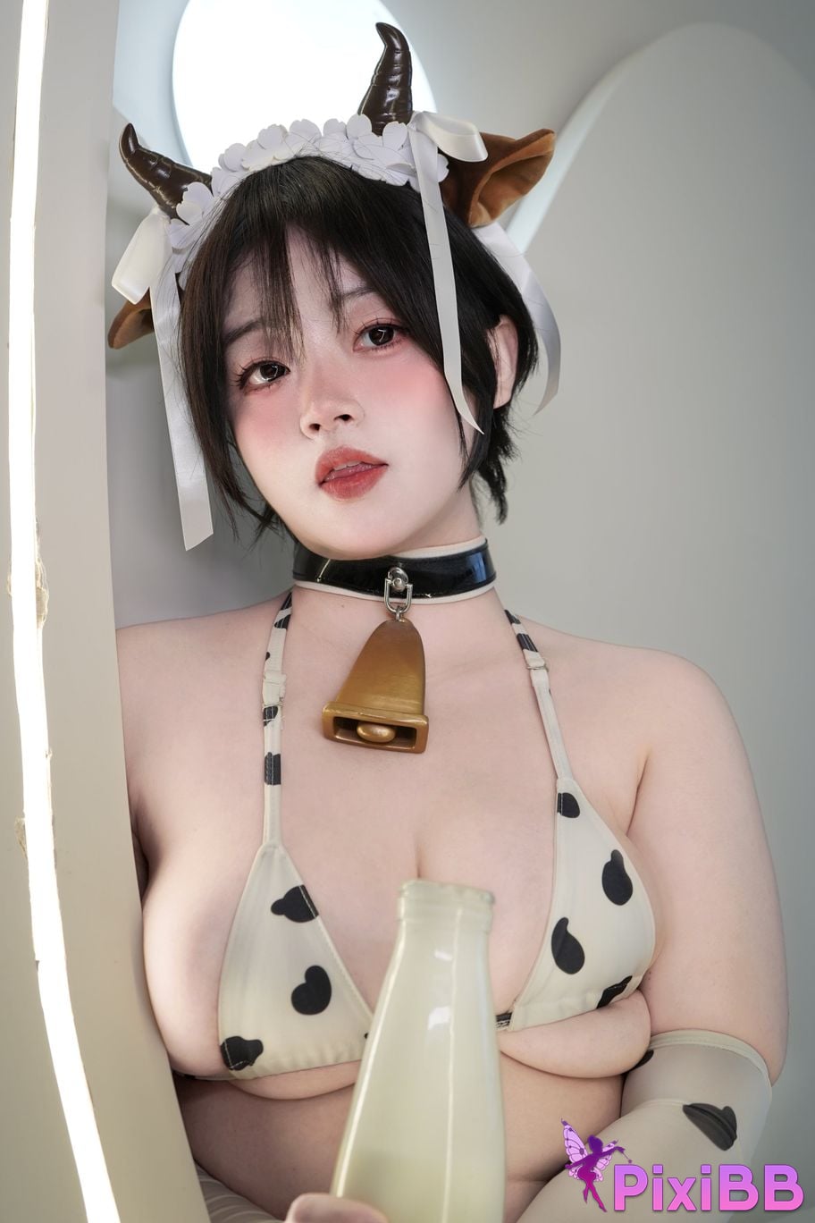 Fluffy Hat Cow and Juice PixiBB.COM 052