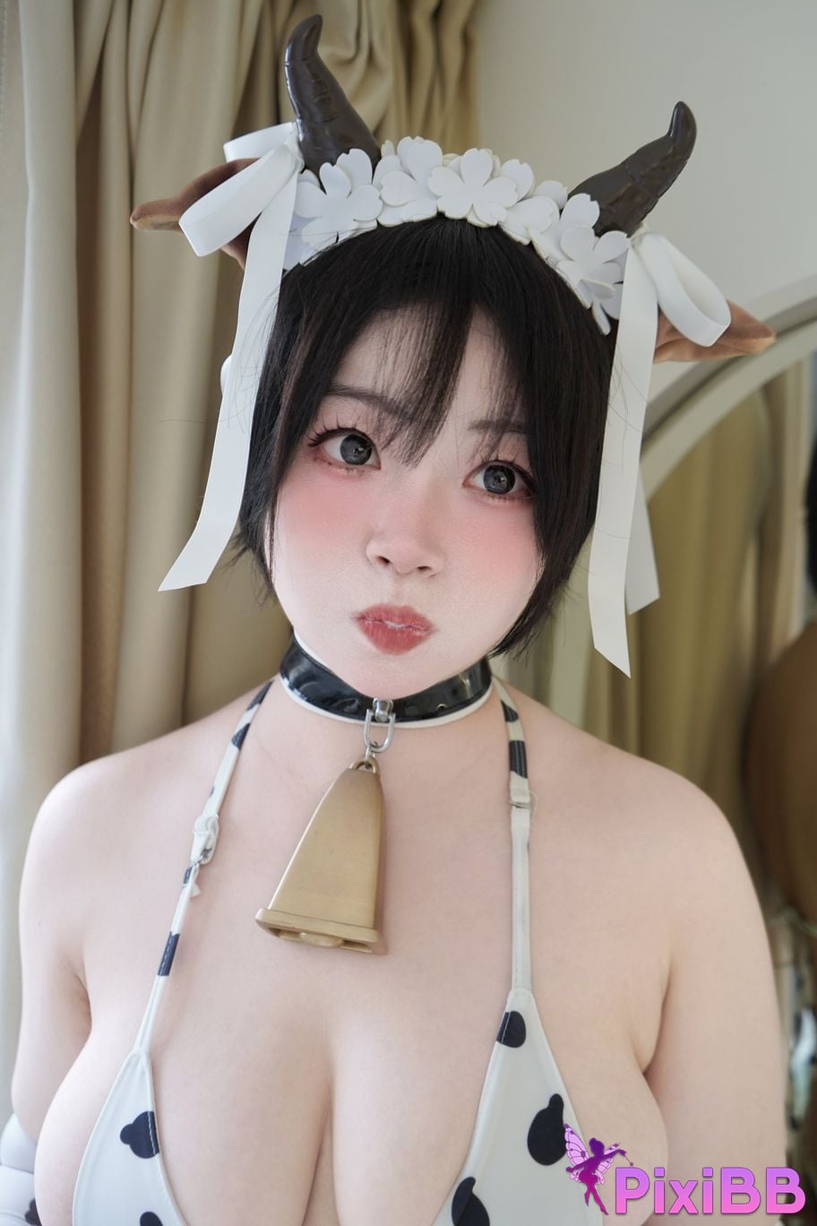 Fluffy Hat Cow and Juice PixiBB.COM 091