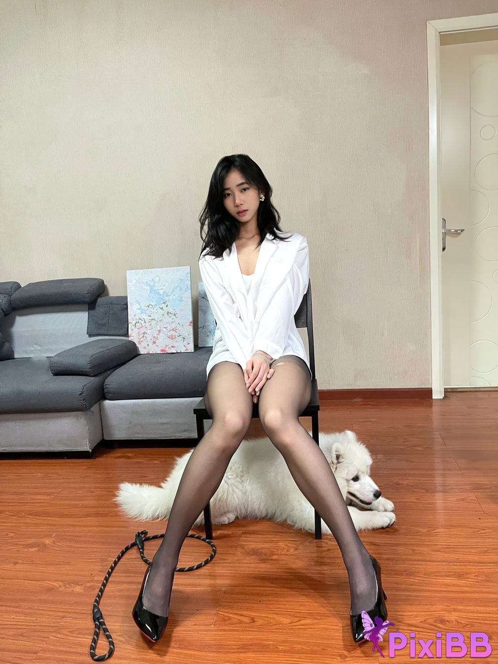 XR Uncensored Shi Anan R18 Xiuren.com Model Newcomers First Show White Silk Cute Clothes PixiBB.COM 110