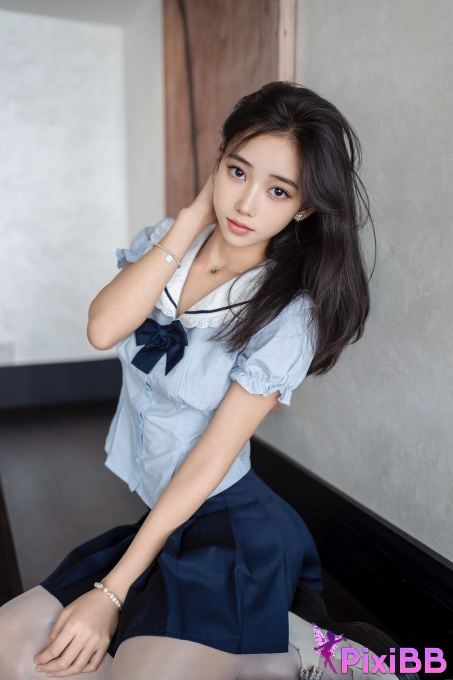 XR Uncensored Shi Anan R18 Xiuren.com Model White Silk JK PixiBB.COM 001