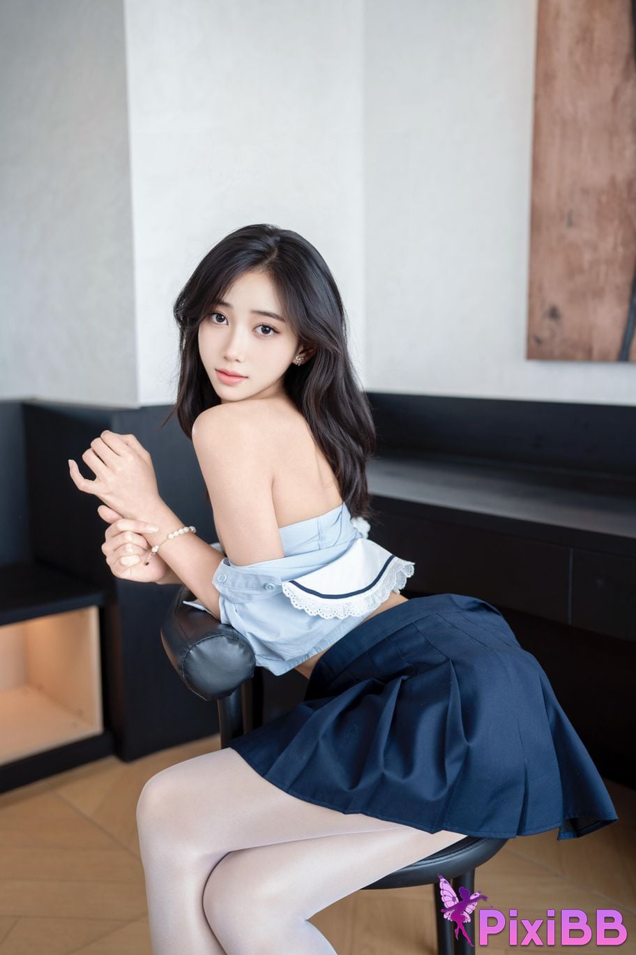 XR Uncensored Shi Anan R18 Xiuren.com Model White Silk JK PixiBB.COM 008