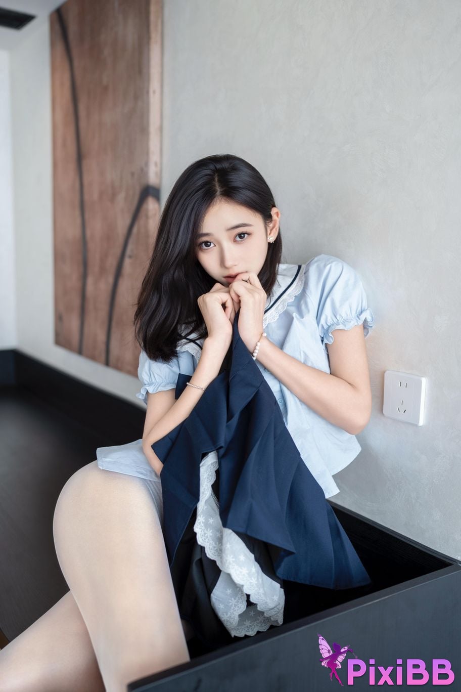 XR Uncensored Shi Anan R18 Xiuren.com Model White Silk JK PixiBB.COM 016