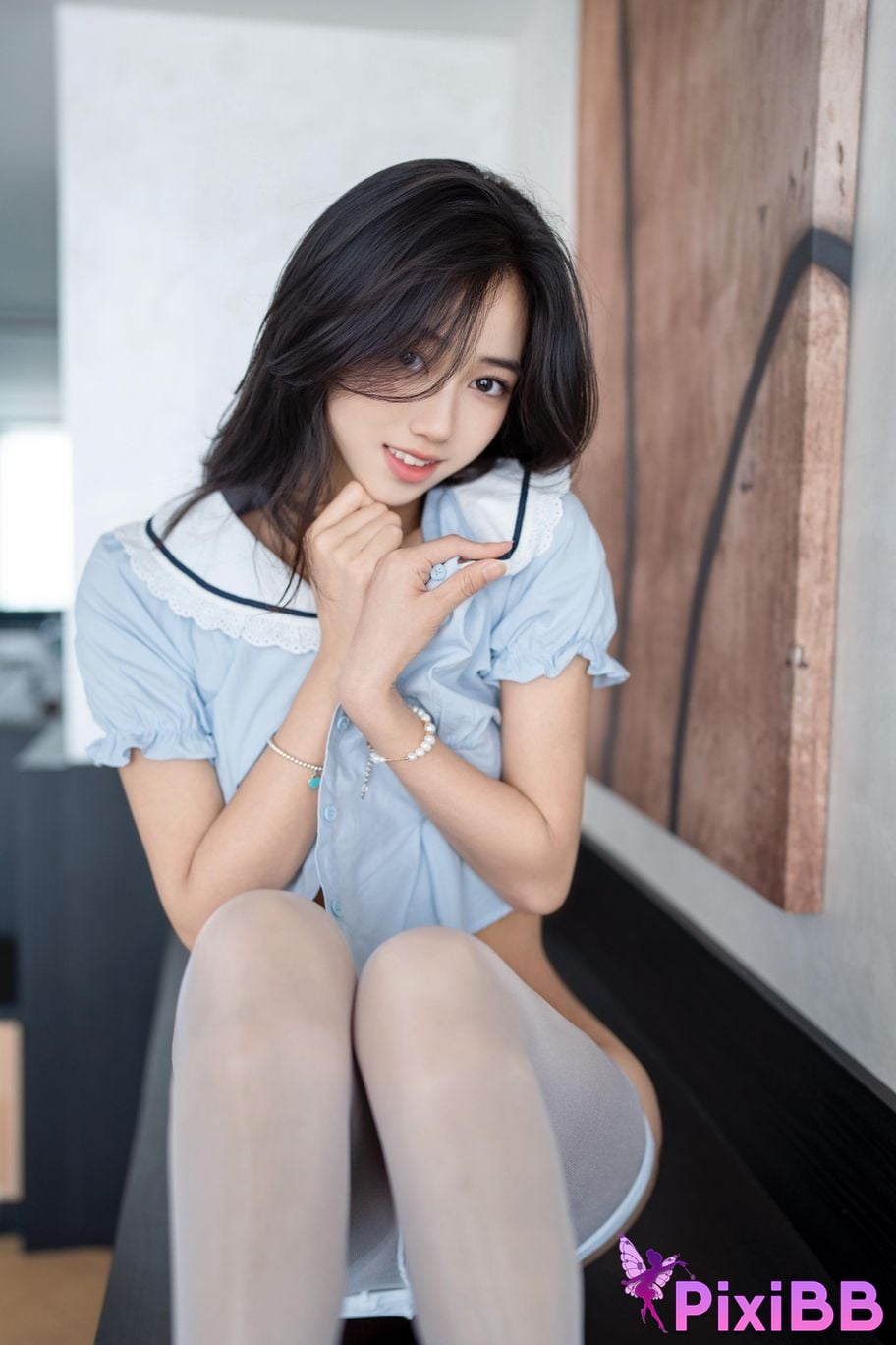 XR Uncensored Shi Anan R18 Xiuren.com Model White Silk JK PixiBB.COM 033