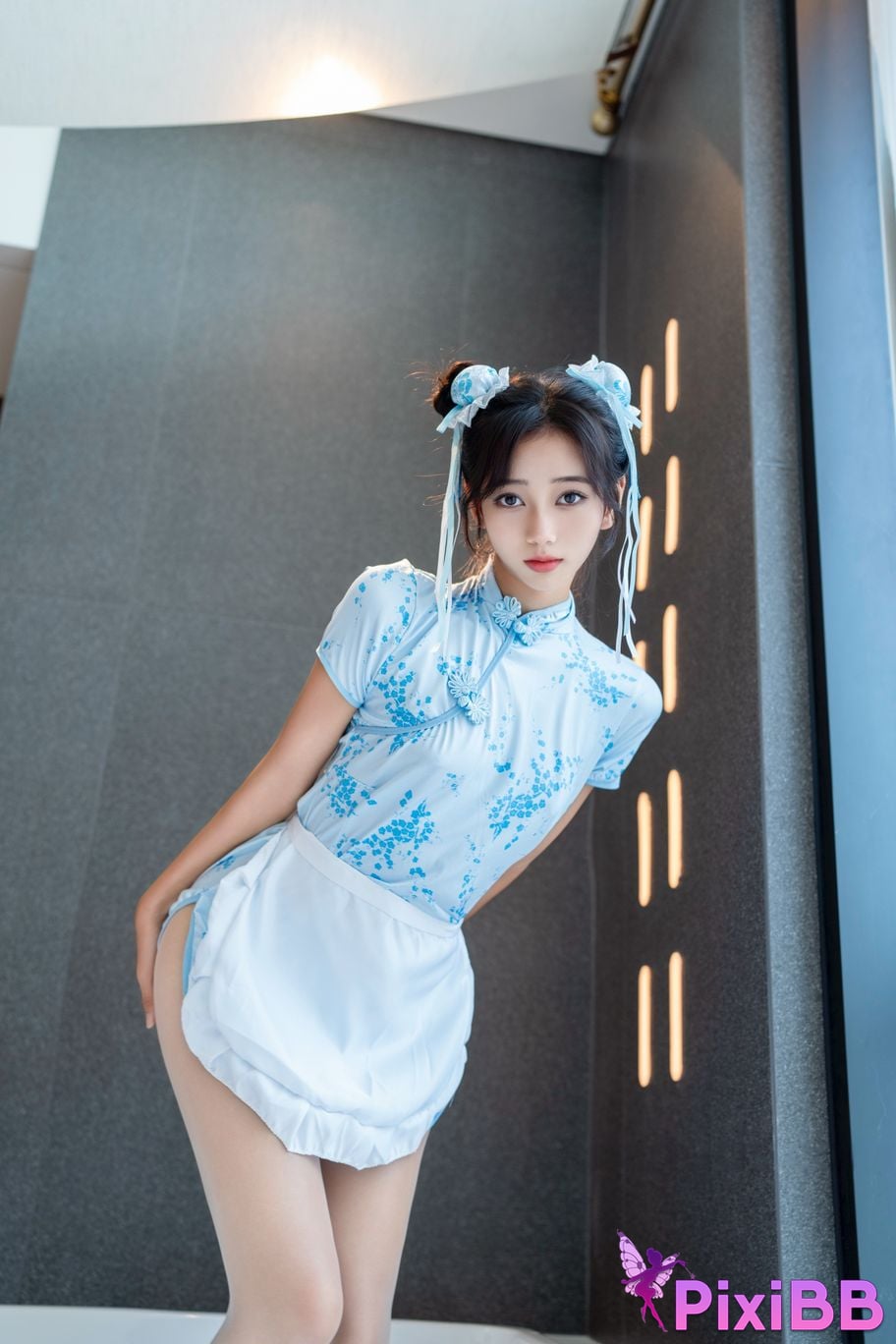 XR Uncensored Shi Anan R18 showman.com model Chunli blue and white porcelain PixiBB.COM 008