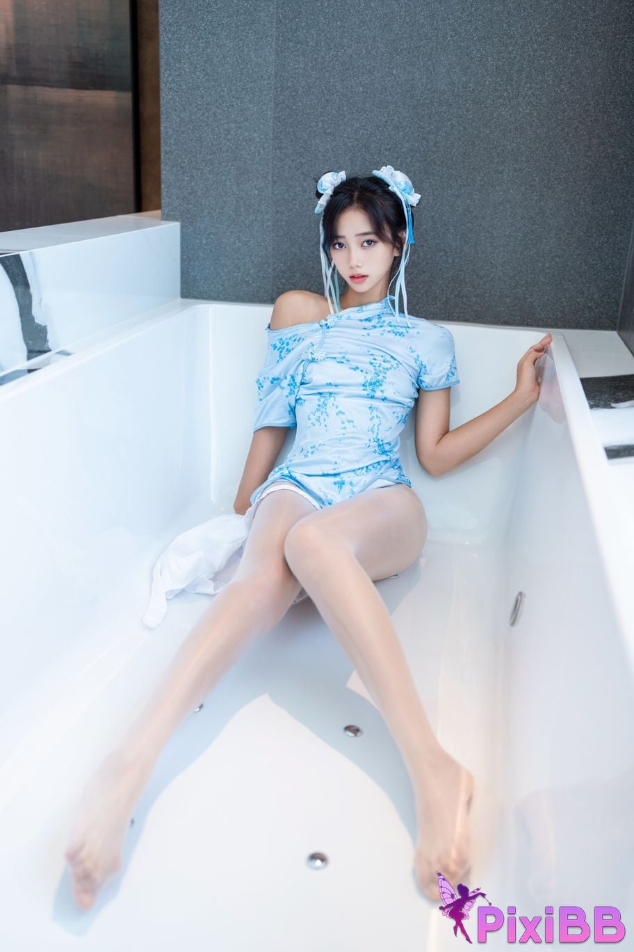 XR Uncensored Shi Anan R18 showman.com model Chunli blue and white porcelain PixiBB.COM 028